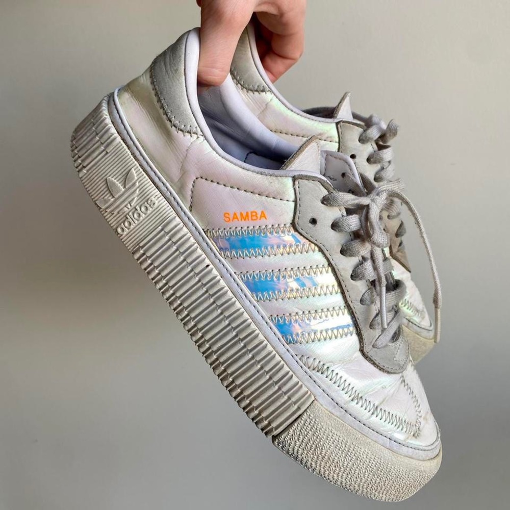 Adidas thick sole sambas!